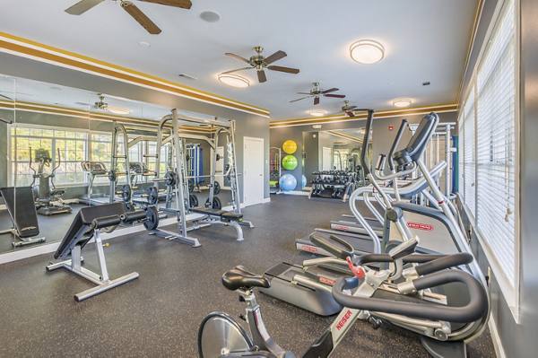 fitness center at The Oxford Apartments