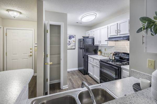 kitchen at The Oxford Apartments