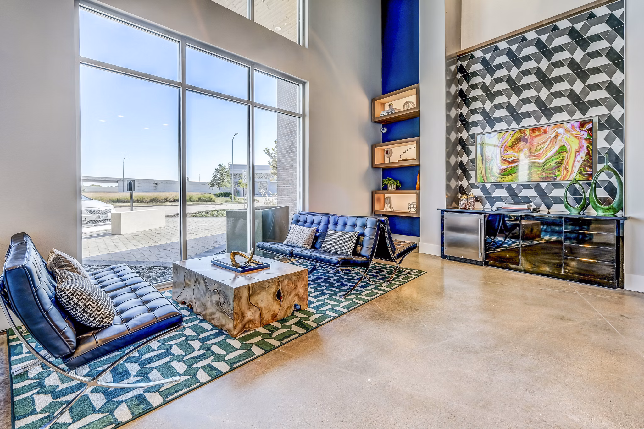 Clubhouse featuring elegant modern design at Encore Motif Apartments