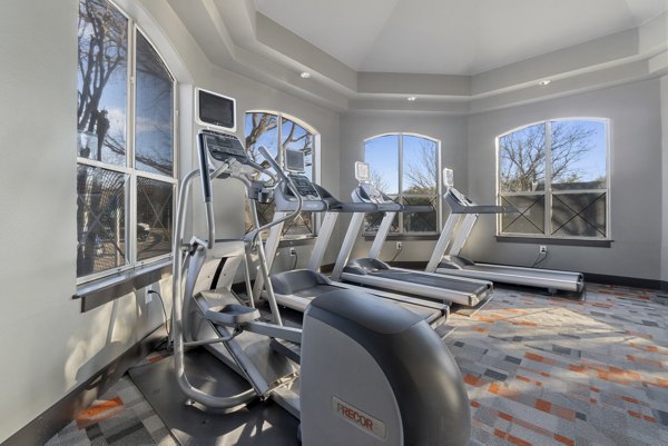 Fitness center with state-of-the-art equipment at Siena Apartments