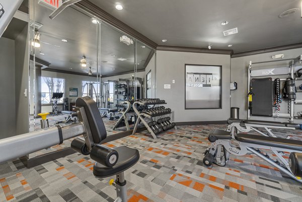 fitness center at Siena Apartments