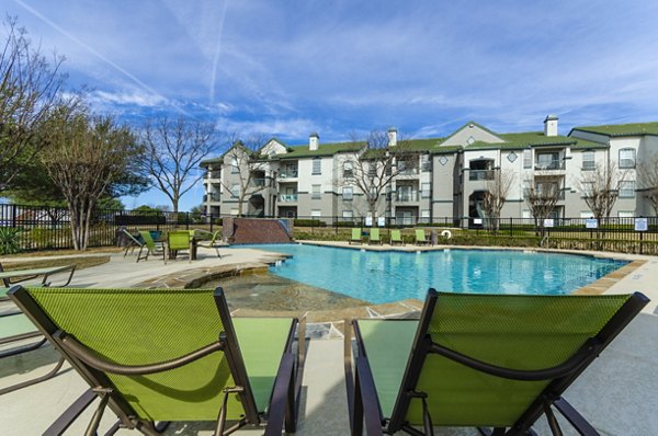 Stunning outdoor pool area at Siena Apartments luxury community