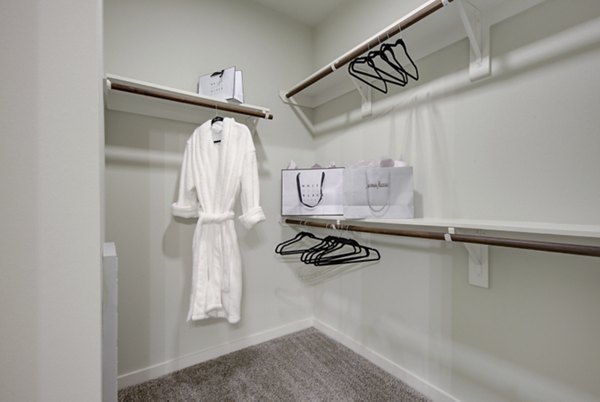 closet at Tacara at Crosswinds Apartments