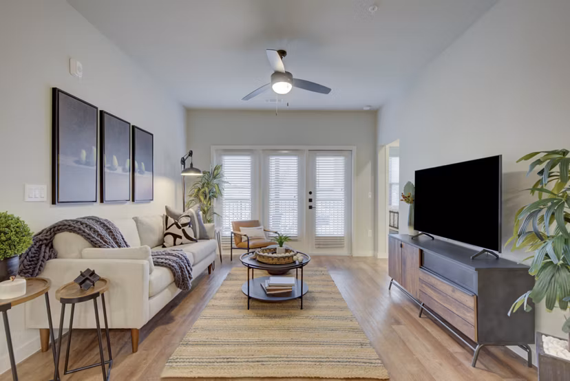 living room at Tacara at Crosswinds Apartments
