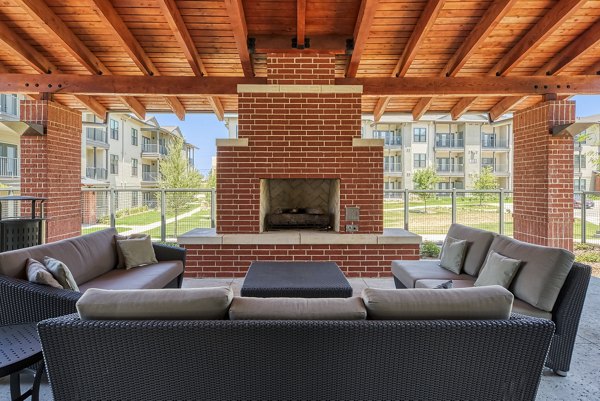 fire pit at Tacara at Crosswinds Apartments