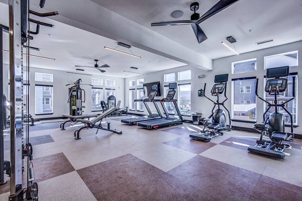 fitness center at Polaris Junction Apartments