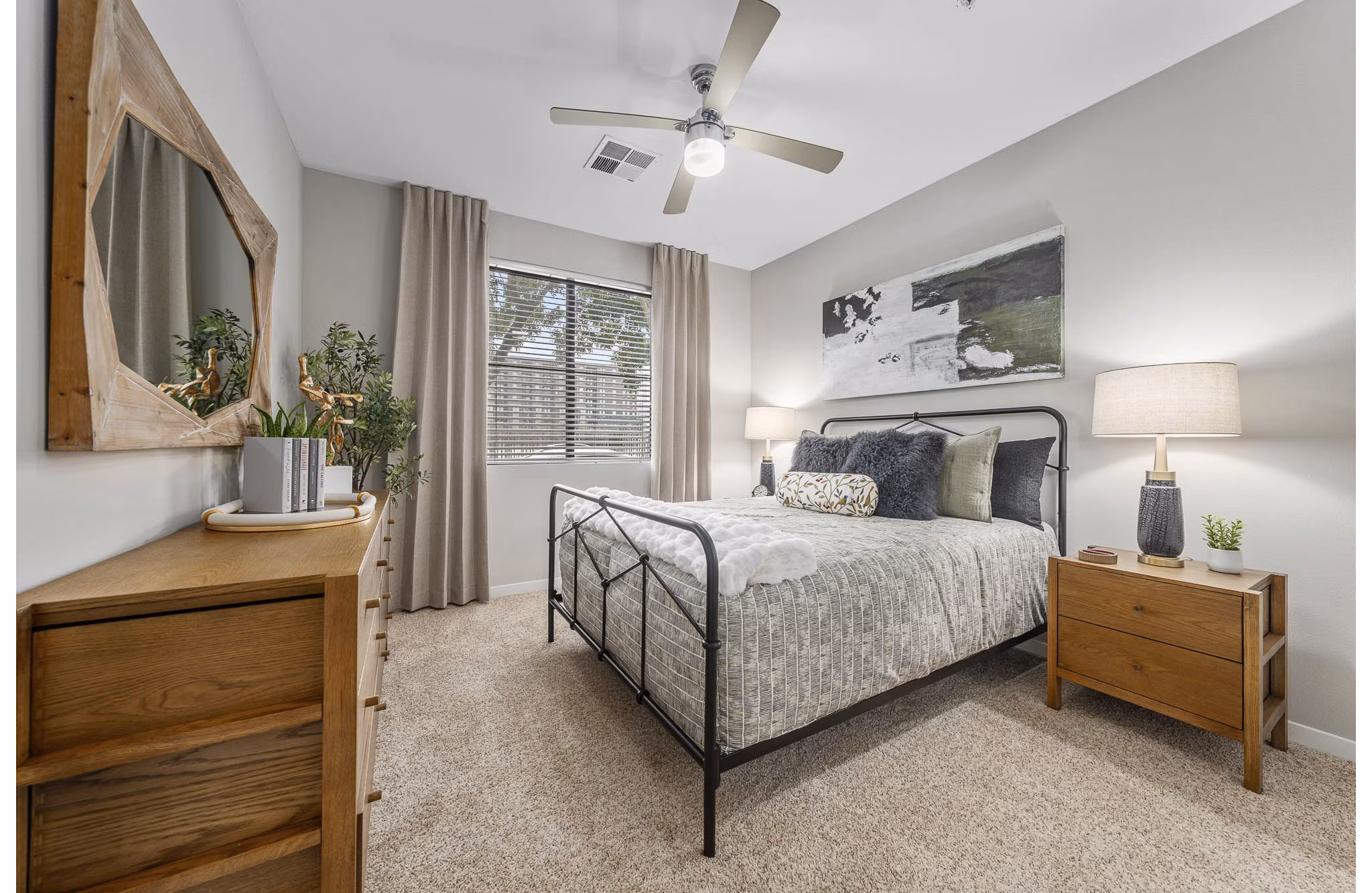 bedroom at 601 PAX Apartments
