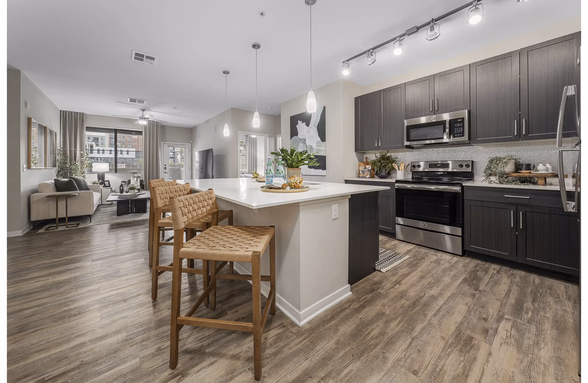 kitchen at 601 PAX Apartments
