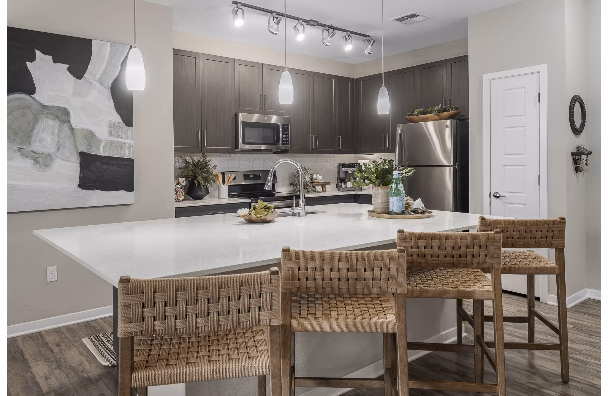 kitchen at 601 PAX Apartments