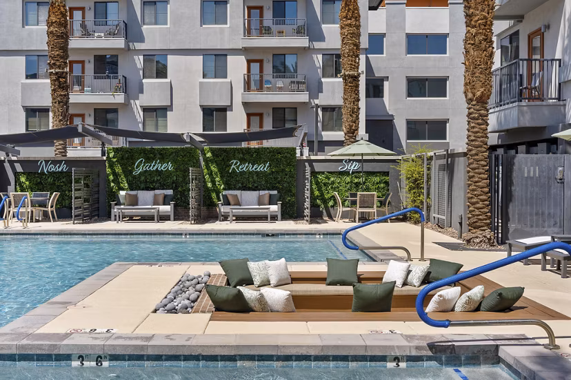 pool at 601 PAX Apartments