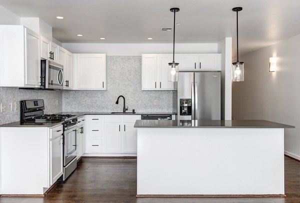 kitchen at Hanna Heights Apartments