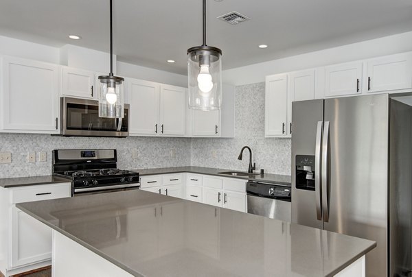 kitchen at Hanna Heights Apartments