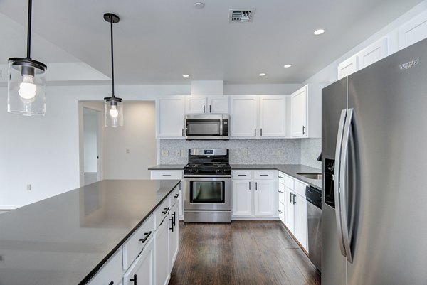 kitchen at Hanna Heights Apartments