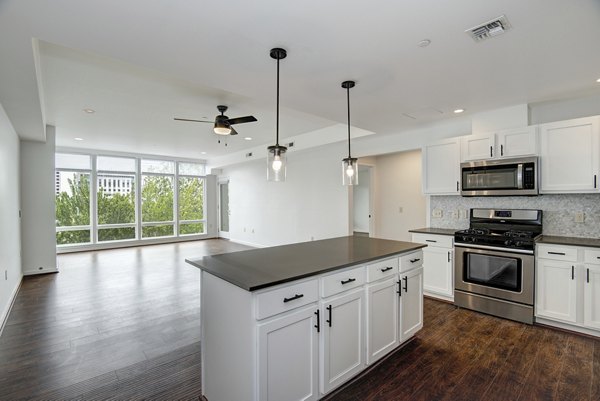 kitchen at Hanna Heights Apartments