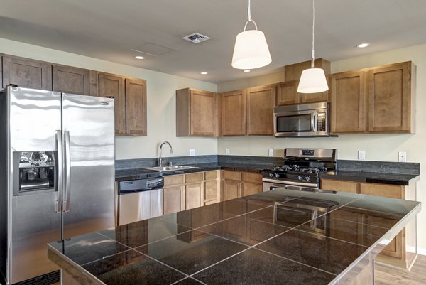 kitchen at Hanna Heights Apartments