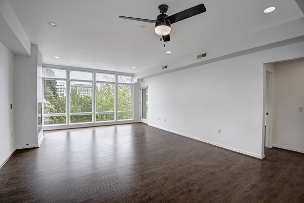 living room at Hanna Heights Apartments