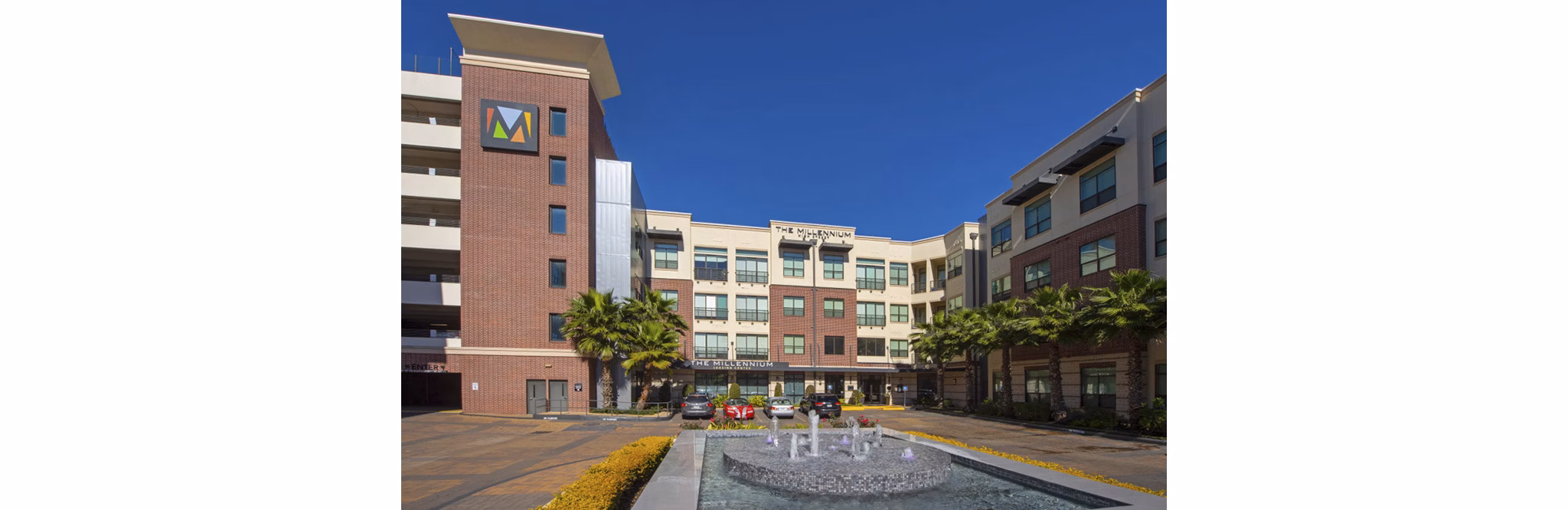 Millennium High Street: Sophisticated modern building at luxury apartments in Houston
