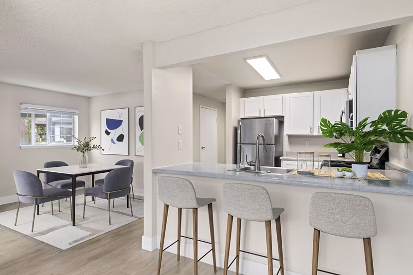 kitchen at The Becket Apartments