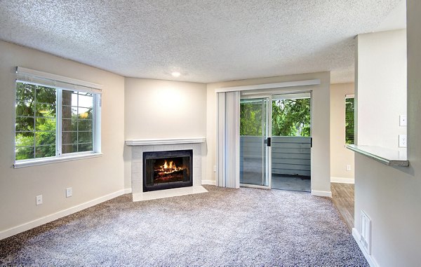 living room at The Becket Apartments