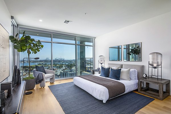 bedroom at 200 West Ocean Apartments