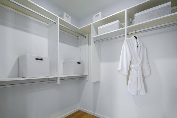 bedroom closet at 200 West Ocean Apartments
