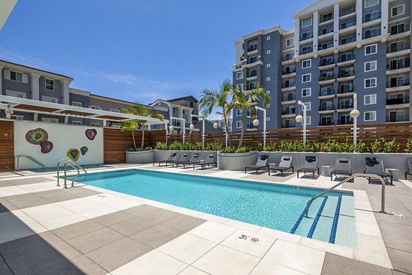 pool at 200 West Ocean Apartments