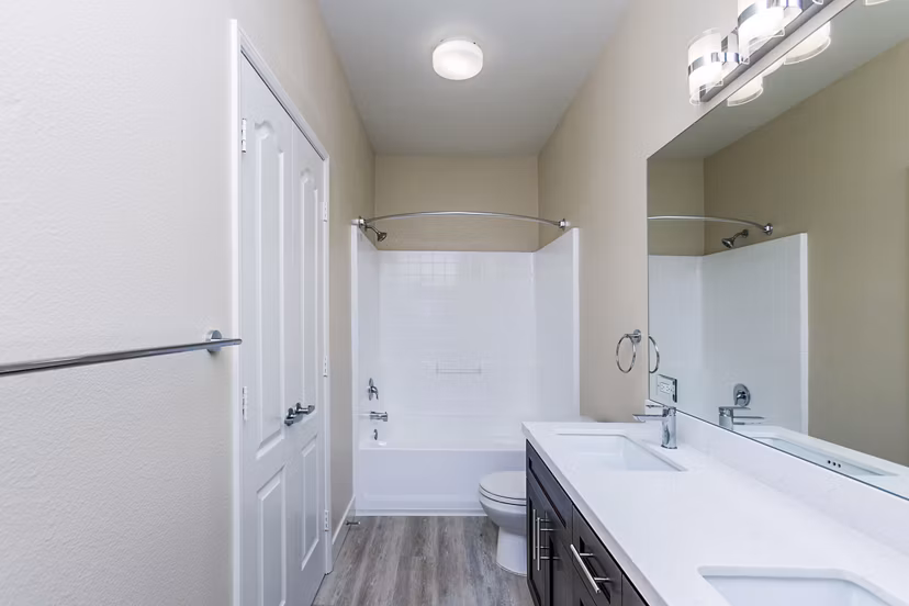 Bathroom featuring modern fixtures and elegant design at Waterford Place Apartments