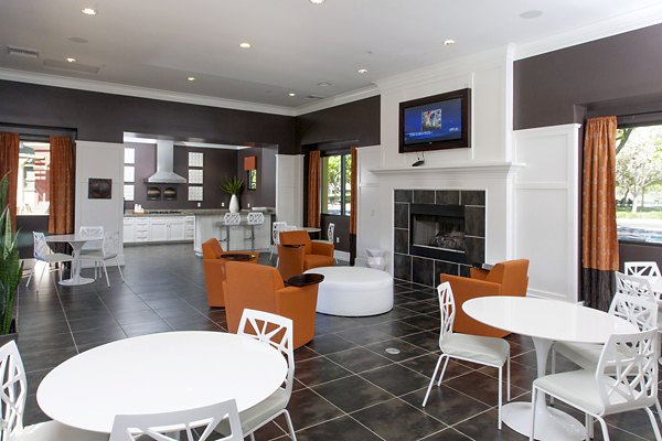 Elegant clubhouse with stylish furnishings at Waterford Place Apartments, providing a luxurious experience for residents