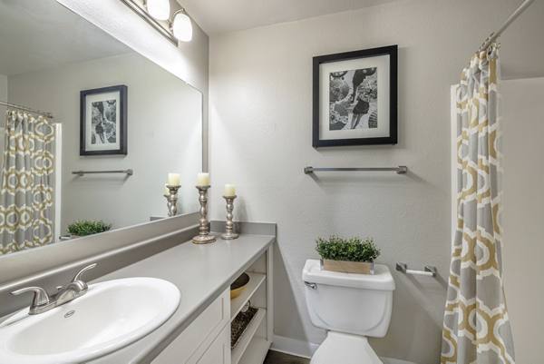 bathroom at The Breakwater Apartments
