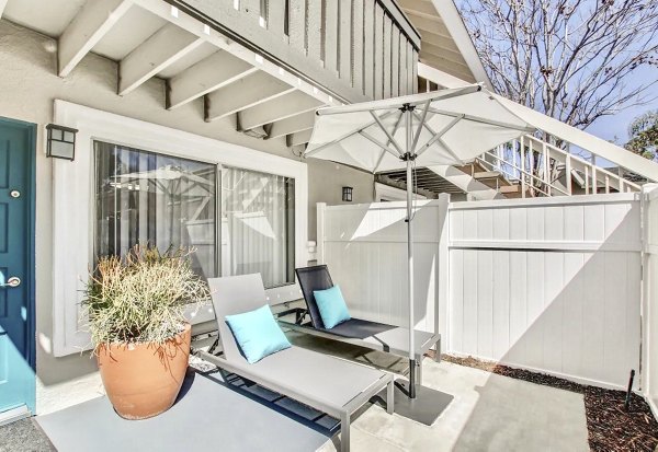 patio at The Breakwater Apartments