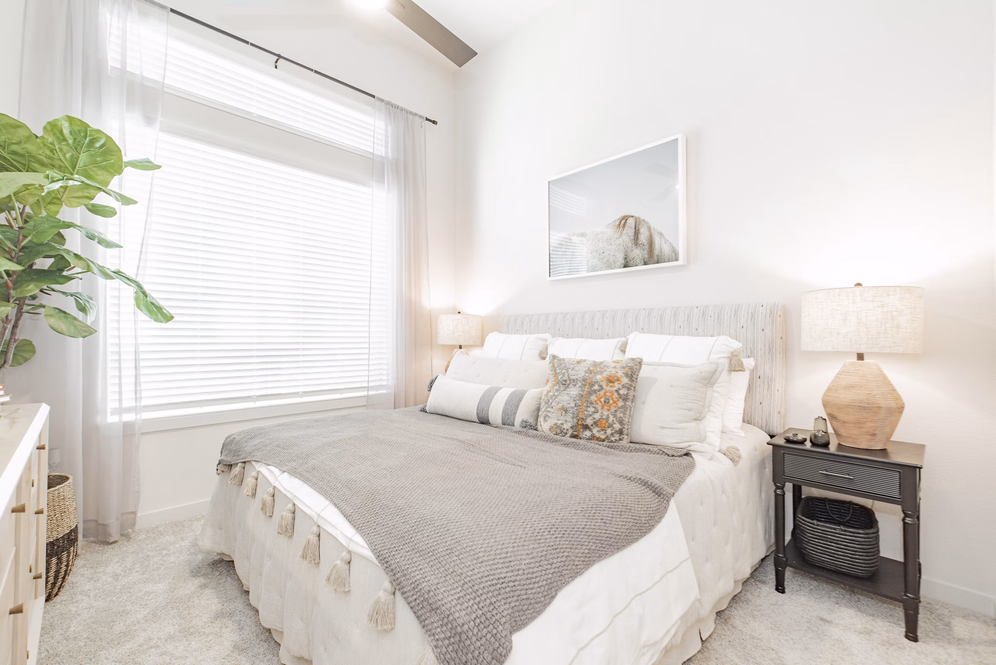 bedroom at Elan Denton Apartments