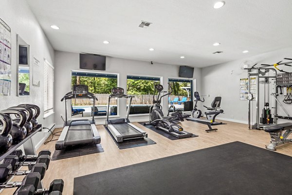 State-of-the-art fitness center with modern equipment at Avana Chestnut Hills Apartments