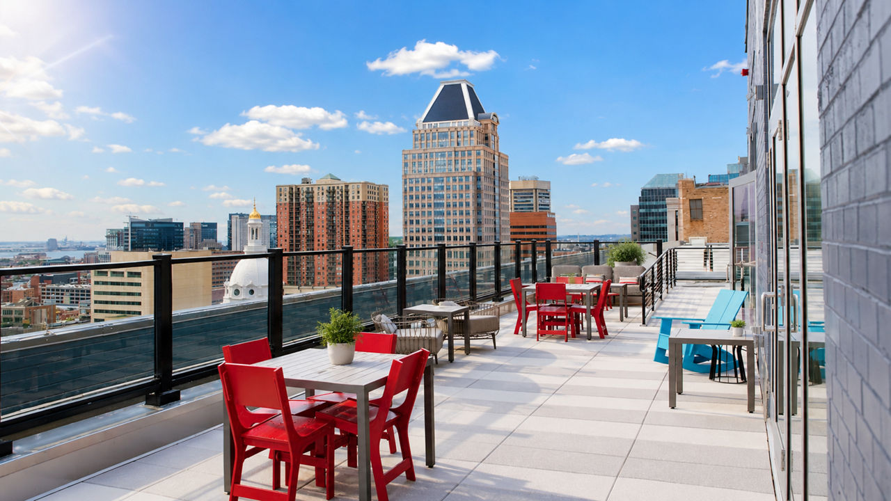 Roof deck at 225 N Calvert (2 of 2)