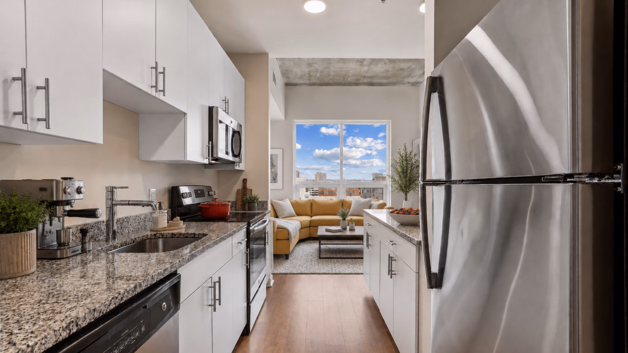 rendering at 225 N Calvert Apartments