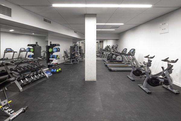 fitness center at The Twenty Twenty Apartments