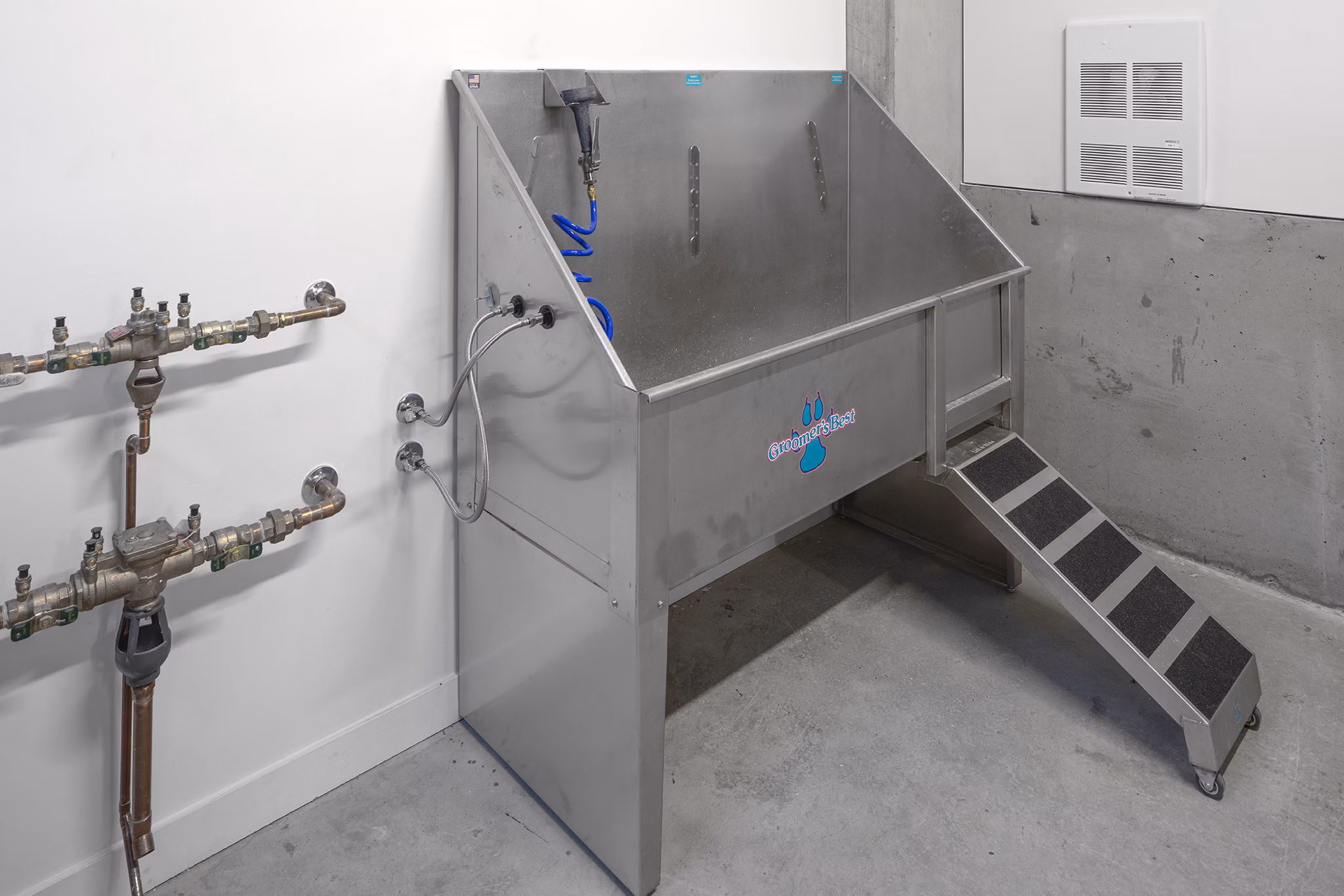 Convenient dog wash station at The Payton Apartments for pet-friendly luxury living