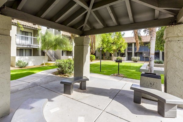 grill area/patio at Avana River Park Apartments
