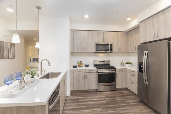 kitchen at One38 Apartments