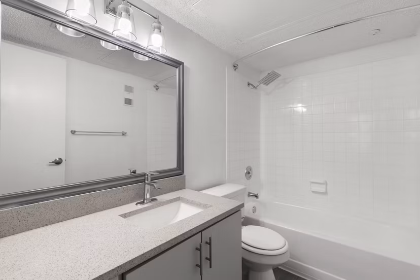 Modern bathroom with sleek fixtures at Avana Coachman Apartments