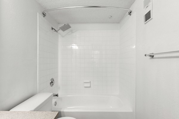 Modern bathroom with sleek fixtures at Avana Coachman Apartments