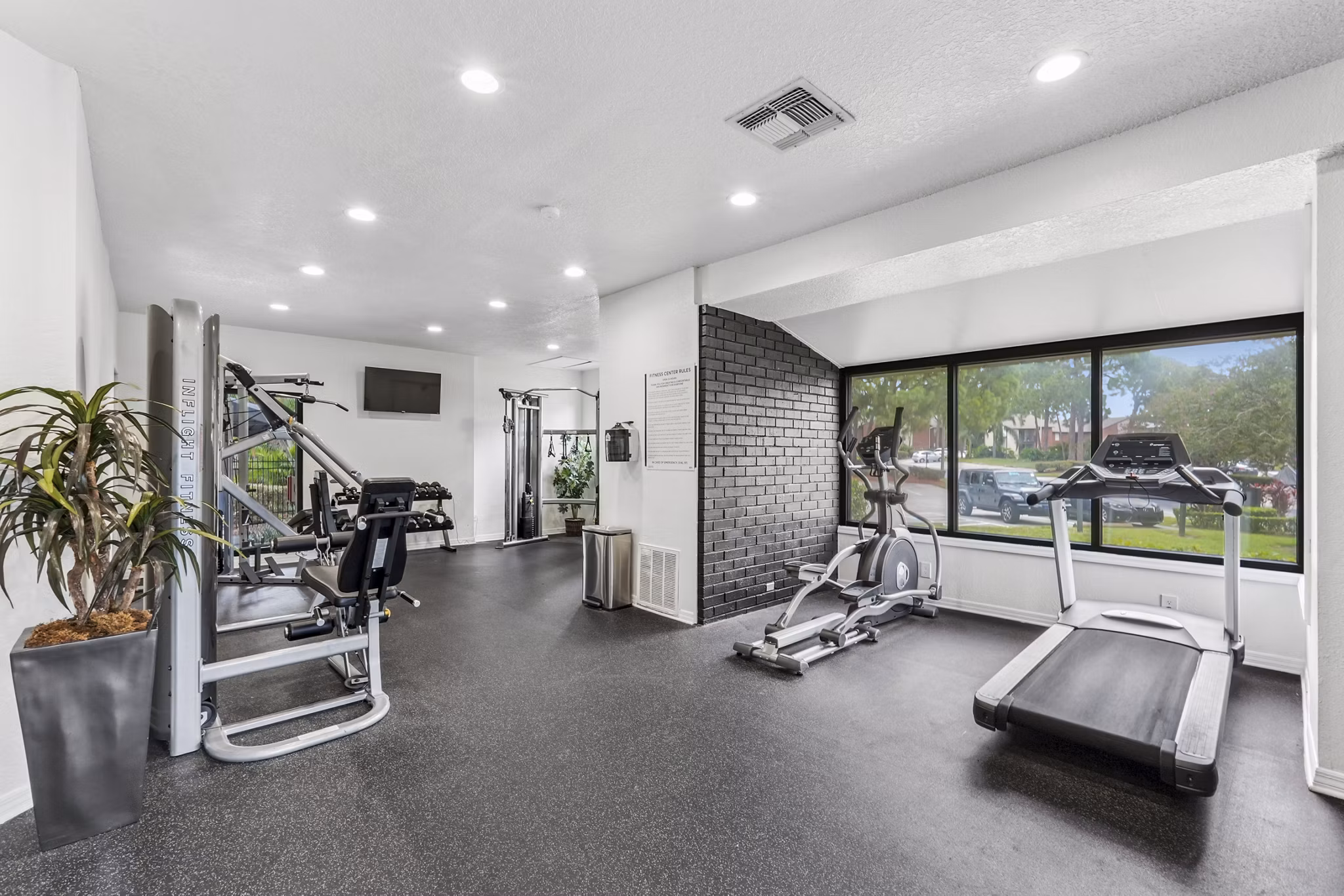 fitness center at Avana Coachman Apartments