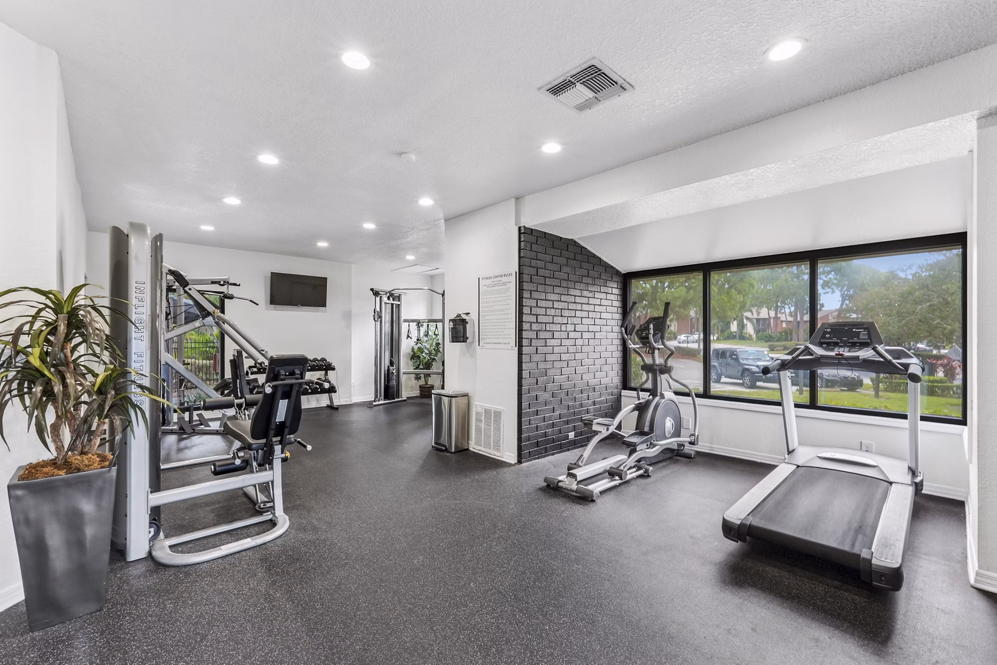 fitness center at Avana Coachman Apartments