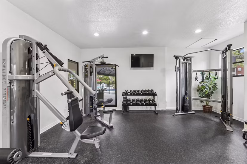 fitness center at Avana Coachman Apartments