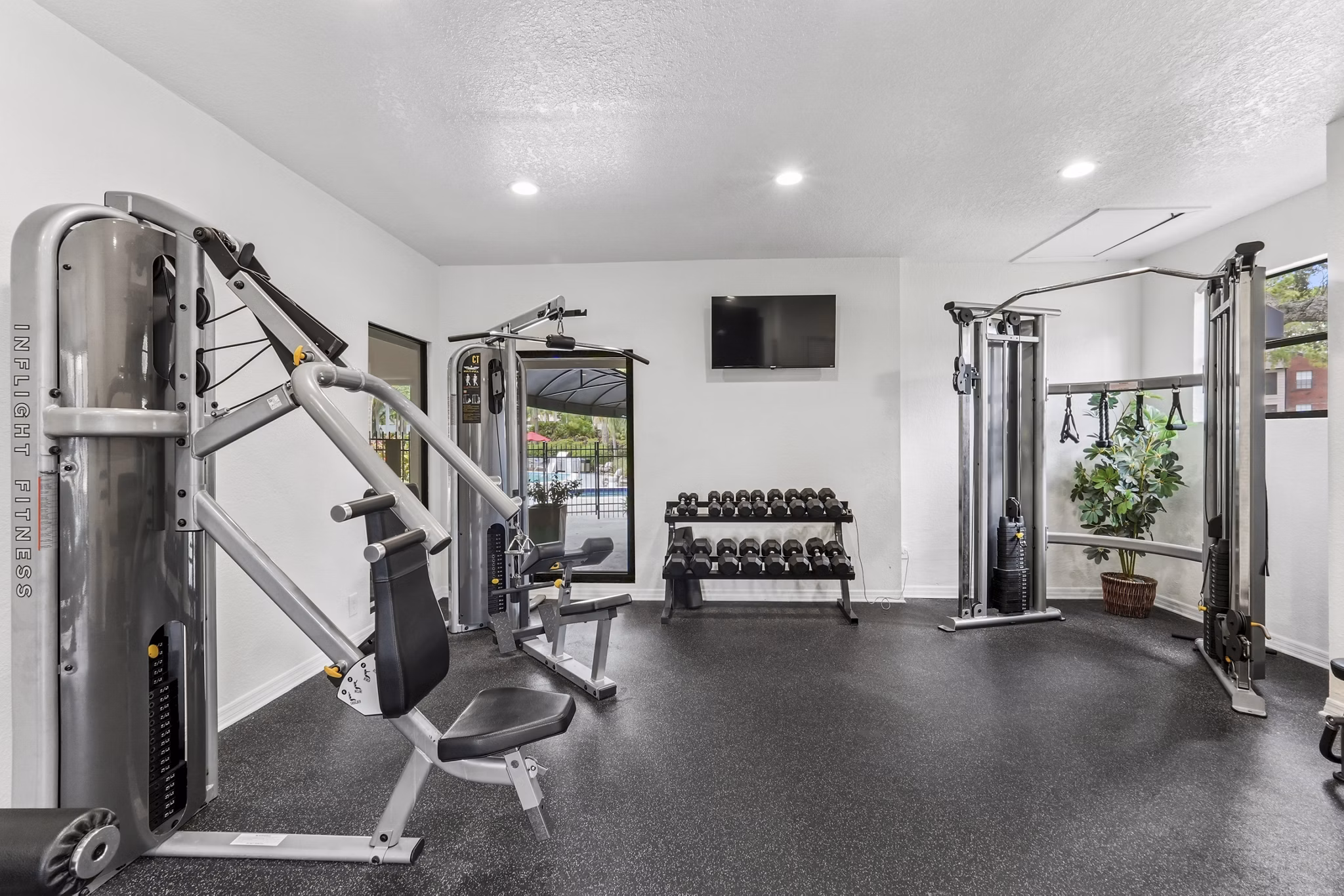 fitness center at Avana Coachman Apartments