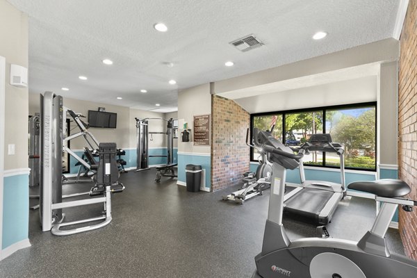 State-of-the-art fitness center with modern equipment at Avana Coachman Apartments, ideal for an active lifestyle