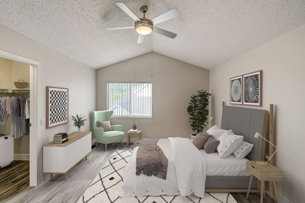 bedroom at Altitude Apartments 