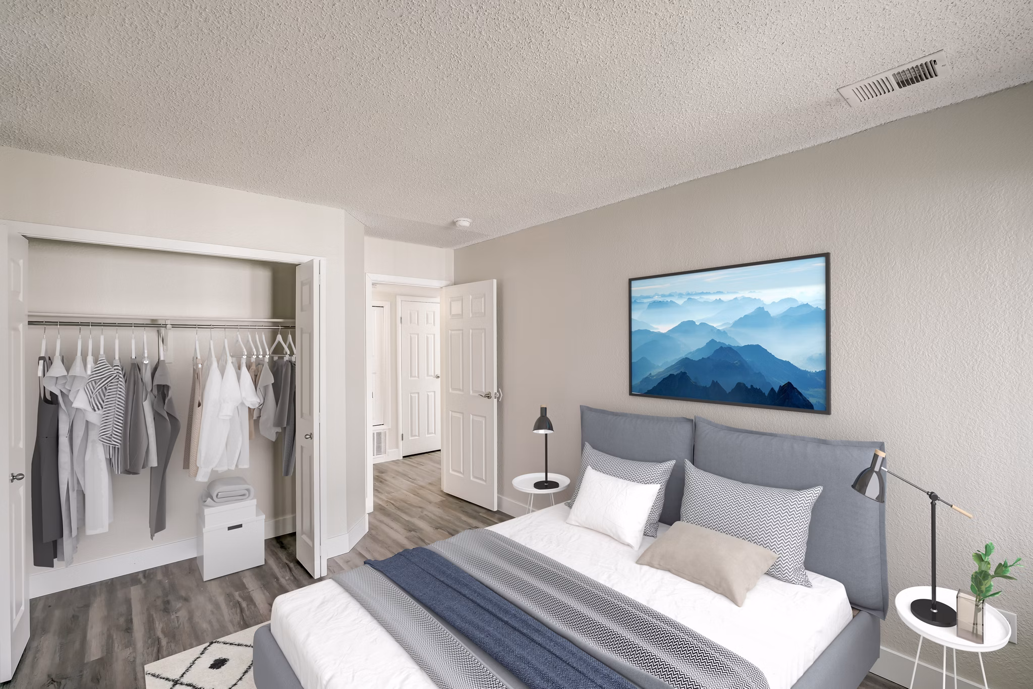 bedroom at Altitude Apartments 