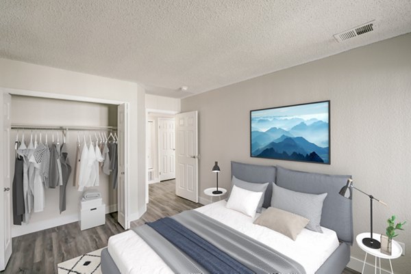 bedroom at Altitude Apartments