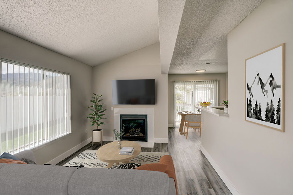 living room at Altitude Apartments 