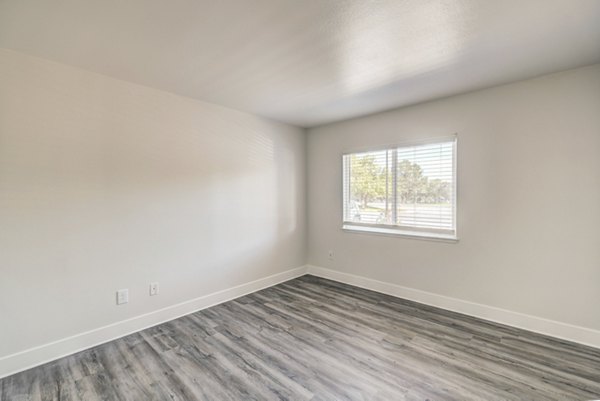 Elegant bedroom with modern decor at Copper Terrace Apartments, Greystar luxury apartments in a prime location